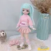 BJD Mädchen Puppen 30 cm Kawaii 6 Punkte Gemeinsame Bewegliche Puppen Mit Mode Kleidung Weiches Haar Dress Up Mädchen Spielzeug geburtstag Geschenk Puppe 220815