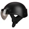 Radsporthelme Motorrad Helm Retro Vintage Reitqualität Punkt Radsport Halbhelm Sty Road Outdoor Sports Moto Scooter Cruiser Chopper L221014