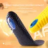 Ulepsz wkładki PU dla buty Sole Shock Absorption Absorpcja oddychająca poduszka do biegania sportowego wkładki stóp man kobietę ortopedyczną wkładkę