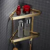 Badaccessoire set badkamer accessoires mode geborsteld gouden massief messing plank tissue roll rek clother haak handdoek rek/bar toiletborstel