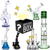 Hosahs Mystery Surprise Blined Box Multi Styles Heady Thick Glass Beaker Bong Recycler Bongs Big For Smoking Bästa kvalitet