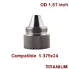 1.375x24 titanium end cap screw cups Baffle adpater 1/2x28 5/8x24 thread mount for car Oil Solvent Cleaning Tube Filter Kit