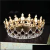 Wedding Hair Jewelry Shallow Jin Bai Drill Crystals Wedding Tiaras And Crowns Bridal Accessories Fl Small Pearls Hg1207 Drop Deliver Dhtqi