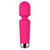 Artículos de belleza Potente vibrador AV Consolador vibrador para mujer Masajeador de punto G Cargador USB Estimulador de clítoris juguetes sexy para mujeres