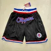 Short de loisirs Just Don pour hommes, short de basket-ball, pantalon de survêtement Hip Pop Sport, pantalon court avec poche, Mitchell et Ness rétro Stitc190n