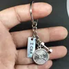 Hot Fashion Accessorie Keychain Mini Dumbbell Discus Barbell Barbell Ring Fitness Chain Chain Diseñador de regalos Souveni