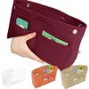 Förvaringsväskor handväska arrangörsinsats smink handväska filtväska med dragkedja ampamp tote shaper fit cosmetic8463393