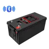 LiFePO4 12V200Ah With Bluetooth Lithium Battery Life Up To 13 Years Photovoltaic Solar System Home Energy Storage Golf Cart Forklift Camper