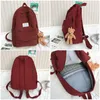 Retro Women Backpack Fashion High School College Bag Bag Proste Cord Cord Female Plecaks Bags Duże pojemność ProccaksAcka 220815