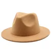 Kids Classic Wide Brim Fedora Hat Children Boys Girls Felt Panama Cap