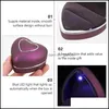 Jewelry Pouches Bags Jewelry Pouches Bags Heart-Shape Romantic Ring Box Unique Led Lighting Container Brit22 Drop Delivery 2022 Pack Dhnqy