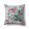 Pillow Flower Plant Throw Cover Tropical Leaf Hug Pillowcase For Sofa Floor Home Decor Pillowslip