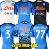 Maglia Napoli jerseys 22 23 Halloween special shirt KVARATSKHELIA MINJAE maillot naples kid ZIELINSKI H.LOZANO football shirts OSIMHEN POLITANO soccer jersey