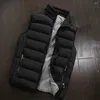 Gilet da uomo Gilet da uomo Giacca da cappotto Imbottito impermeabile Colletto alla coreana spessa Gilet invernale Gilet Plus Size Veste Homme Streetwear