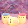 Luci notturne Creative Milk Tea Lamp White Cloud Light Home Decor Baby For Kids Camera da letto Regalo di Natale Decorativo