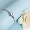 Pulseira de malha de prata esterlina de esterlina com caixa original para pandora girls femininas jóias de casamento branqueha de pulseira de pulseira por atacado de fábrica