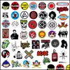 Adesivos de carro 100 pçs/lote Retro Band Rock Sticker Music Graffiti Jdm Stickers To Diy Guitar Motorcycle Laptop Lage Skate Car Snow Dht4O