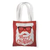 Storage Bags Merry Christmas Canvas For Women Tree Shopper Handbag Santa Claus Shoulder Tote Bag