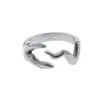 2022 Новое нерегулярное кольцо мужчины/женщины нишевые линии дизайна Hiphop Street Fashion All-Match Titanium Steel Accessories