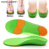 Semelles orthopédiques de soutien de la voûte plantaire pour enfants femmes enfants chaussures à pied plat semelle confortable Correction du pied semelle intérieure Valgus Varus