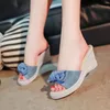 Summer Sandals New Wedge Slippers Girl Cute Bow Women Flip Flops Woman Platform Sandal Slippers Ladies Chanclas De Mujer