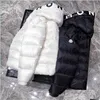 Hommes Down Parkas Designer Hommes Hiver Salzman Doudounes Parkas Coupe-Vent Léger À Capuche Noir Blanc Puffer Survêtement Homme Italie Dhrlu