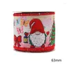 Party Decoration Creative Christmas Ribbon Heat Transfer Printing gör Bow Tree presentförpackning