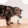 Cat Toys Tumbler Toy Interactive Feather Teaser Kitten Training Ball inomhus husdjur som spelar roterande oregelbunden 360 grad