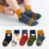 Sokken 5 paar veel schattige babymeisjes herfst regenboogstrepen katoen kinderen sokken baby peuter boy kids calcetines 112y 220905