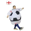 Costume da bambola mascotte Nuovi stili Calcio Inghilterra costume gonfiabile da pallone da calcio Vestito Gran Bretagna Regno Unito per Adul