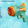 Nieuwheid Games Bubble Gun Rocket 29 Hole Automatische Soap Bubbles Machine Outdoor speelgoed voor jongens Verjaardagsgeschenken Huwelijksfeest Kinderen Zomergeschenk 221018