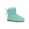 최고 품질의 AUS U3281 Bow Short Baby Boy Girl Kids Snow Boots 소프트 양가죽 플러시 따뜻한 아름다운 선물 무료 전송 패션