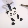 Party gift Creative pvc panda expression Li card travel boarding suitcase cartoon listing tag consignment card LK315