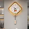 Orologi da parete Modern Acrylic Living Room Pendulum Art Night Light Camera da letto Orologio Quiet Unique Creative Reloj Pared Home Decor