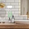 Krokar tandborstehållare med täckvägg självhäftande tandborstar perfekt för sovsalar och dusch