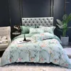 Bedding Sets Svetanya Silkly Egyptian Cotton Set Linens Floral Printed Sheet Pillowcase Duvet Cover