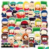 Autocollants De Voiture 50 Pcs Mignon South Park Autocollants Valise Ordinateur Portable Vélo Guitare Soutark Porte-clés Téléphone Étanche Graffiti Autocollant Decal Kid Dhcsq