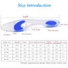 Unisex Medical Silicone Gel Insoles Treatment Heel Pain Relief Arch Support Orthotic Insole Plantar Fasciitis Heel Spur Insert