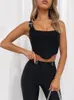 Tweedelige broekpassen voor dames Set vrouwelijke trainingspakken sexy mouwloze korset Camisole top hoge taille potlood outfits 2022 zomer y2k kleding