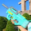 Gun Toys P90 Electric Water High-Tech Kids Outdoor Beach Bool Bright Mools Summer Gel Blasting для взрослых 221018