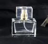 Flacon vaporisateur en verre 30ML Bouteille transparente vide Atomiseur de parfum rechargeable Or Argent SN518