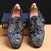 Driving Shoes Loafers Moccasins Embroidery Shoes Male Dress Wedding Party Slip-On Large Size Soft Men Designer
