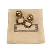 Designer Hoop Stud Earrings For Women Earring Luxurys Designers Heart Gold Earrings Letters Fashion Diamond Studs Luxury Jewelry3026660