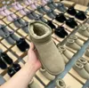 Australien Frauen Schneefuhe Smini Plattform Boots Designer Triple Black Chestnut Pink Grey Fashion Classic Knöchel Shorties Booties WGG U5854 Boots Winterschuhe