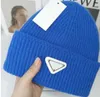 Gorro de punto de lana cálido de Color sólido para mujer, gorro con puños fluorescentes, gorros femeninos, gorro informal cálido, invierno y otoño