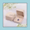 Jewelry Pouches Bags Jewelry Pouches Bags Veet Pendant Necklace Box Classic Gift Boxes For Wedding Christmas Thanksgiving Birthday D Dhtgs