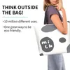 Storage Bags Reusable Shopper Sack Shoulder Canvas Shopping Bag Tote For Women Beach School Casual Large Kawaii Cute Milk