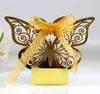 Gift Wrap 10pcs Butterfly Laser Cut Hollow Carriage Favors Gifts Box Candy Boxes With Ribbon Baby Shower Wedding Party Supplies