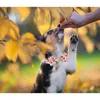 Dog Collars Engraved Unique Style Paws Fall Collar With Bowtie Autumn Pet Large Medium Small