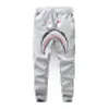 Calças masculinas novo padrão macaco calças de designer masculino tubarão impressão um banho camuflagem cotto respirável jogger roupas